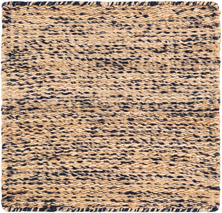 2' x 2' Handmade Braided Jute Square Rug