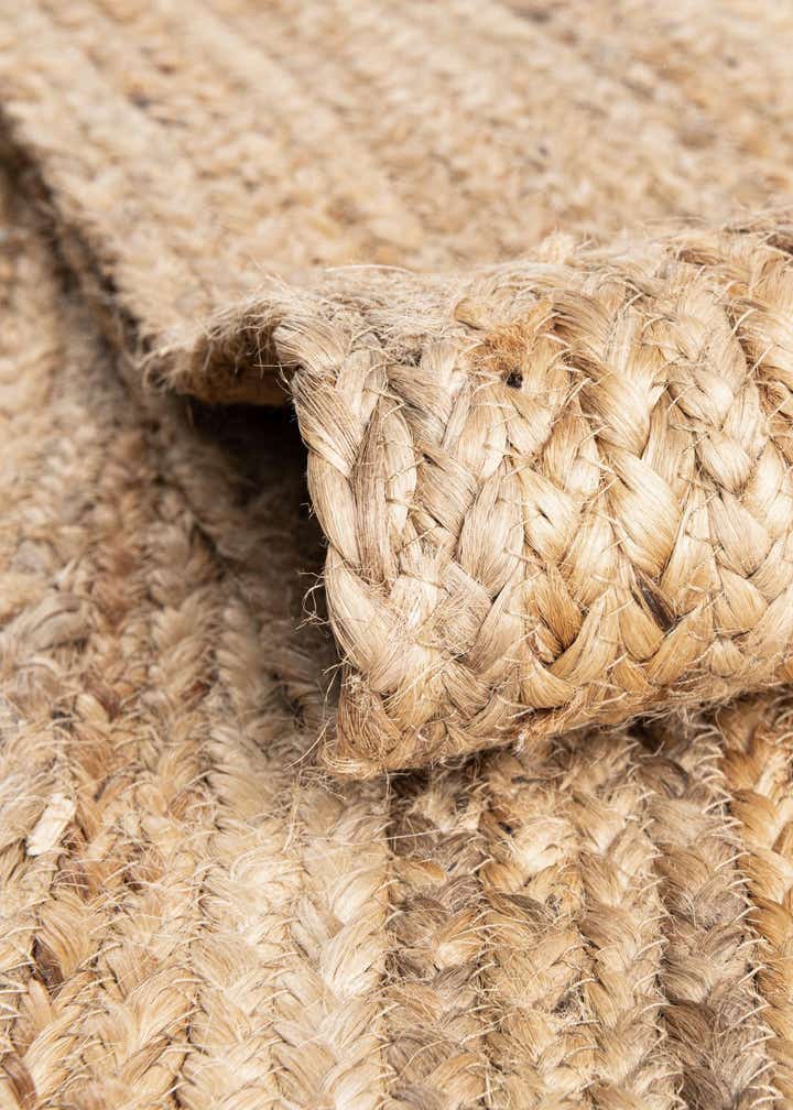 6' 1 x 6' 1 Handmade Braided Jute Square Rug