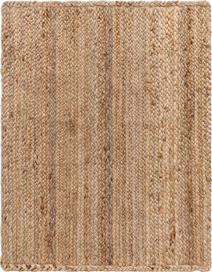Detail image of 3' 3 x 3' 3 Handmade Braided Jute Square Rug