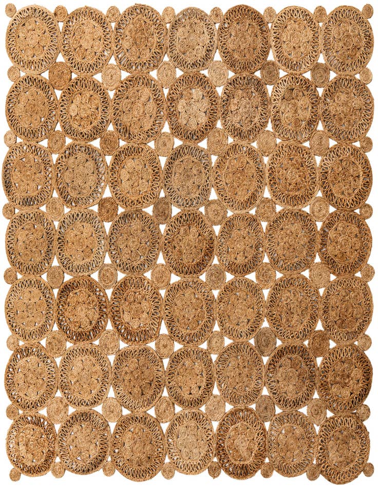 Detail image of 7' 10 x 7' 10  Hand Braided Jute Square Rug