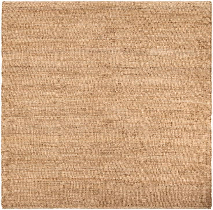 Detail image of 10' x 10' Hand Woven Chunky Jute Square Rug