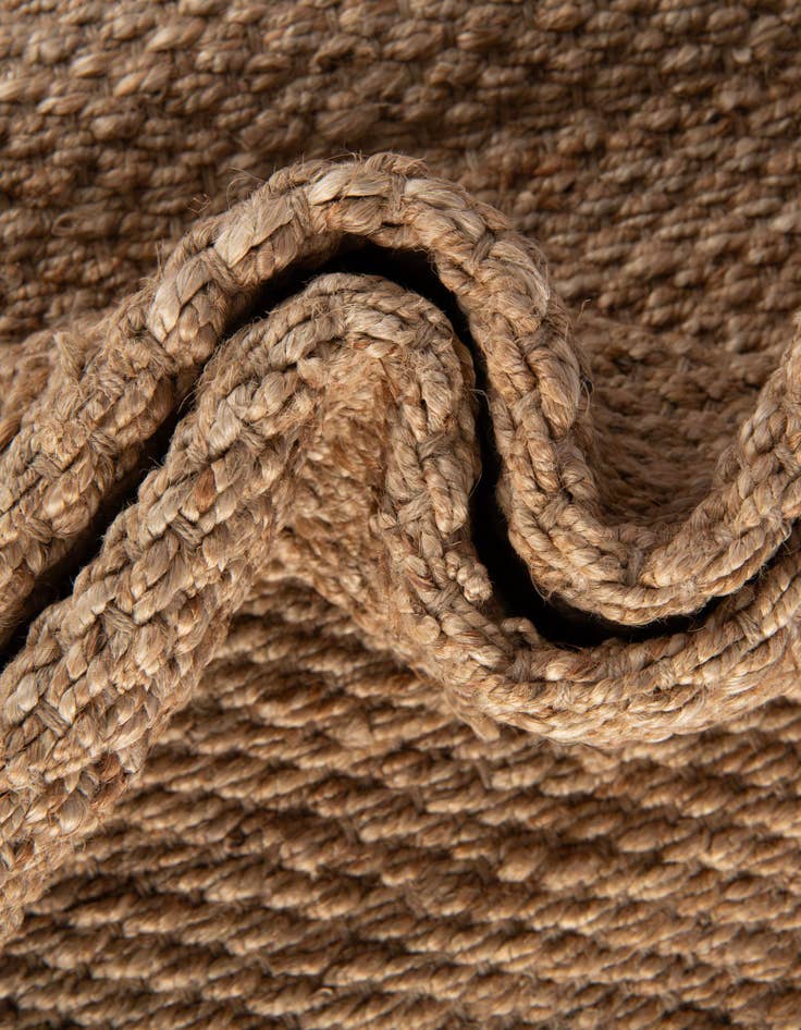 Detail image of 10' x 10' Hand Woven Chunky Jute Square Rug
