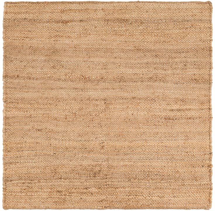 Detail image of 5' 1 x 5' 1 Chunky Jute Square Rug