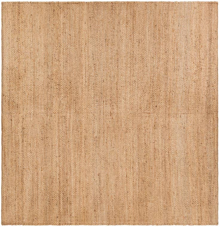 Detail image of 7' 10 x 7' 10 Hand Woven Chunky Jute Square Rug