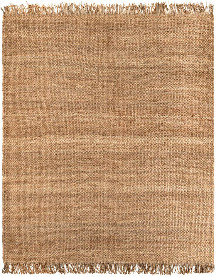 Detail image of 10' x 10' Hand Woven Chunky Jute Square Rug