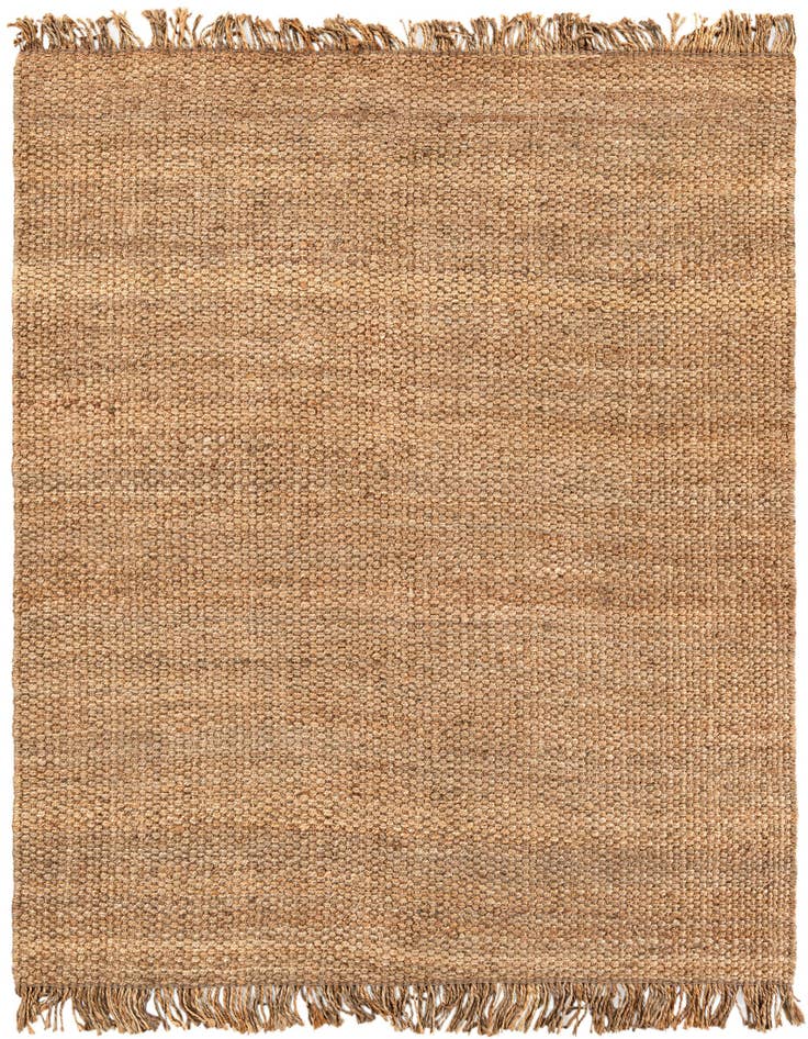 Detail image of 7' 10 x 7' 10 Hand Woven Chunky Jute Square Rug