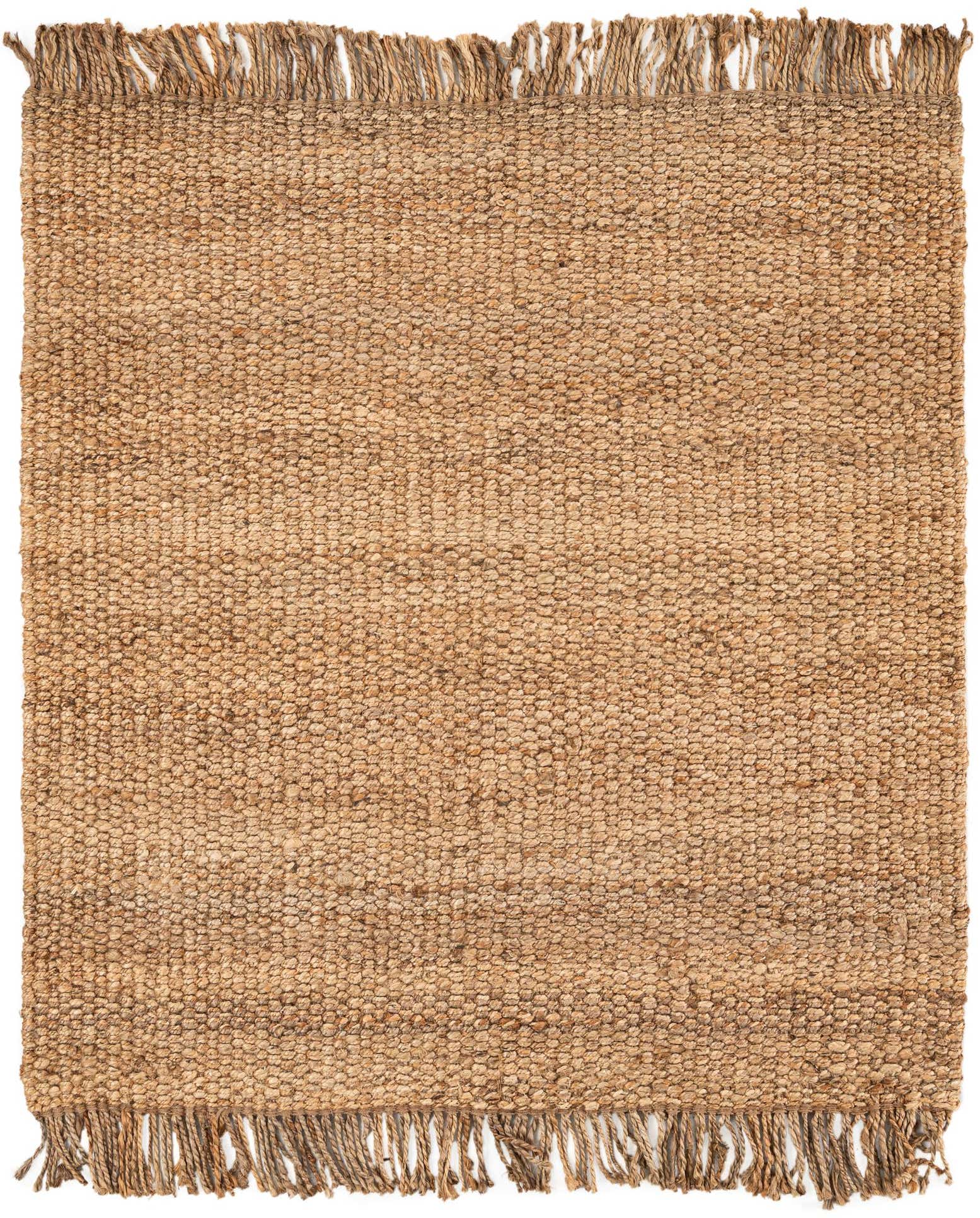 5' 1 x 5' 1 Hand Woven Chunky Jute Square Rug