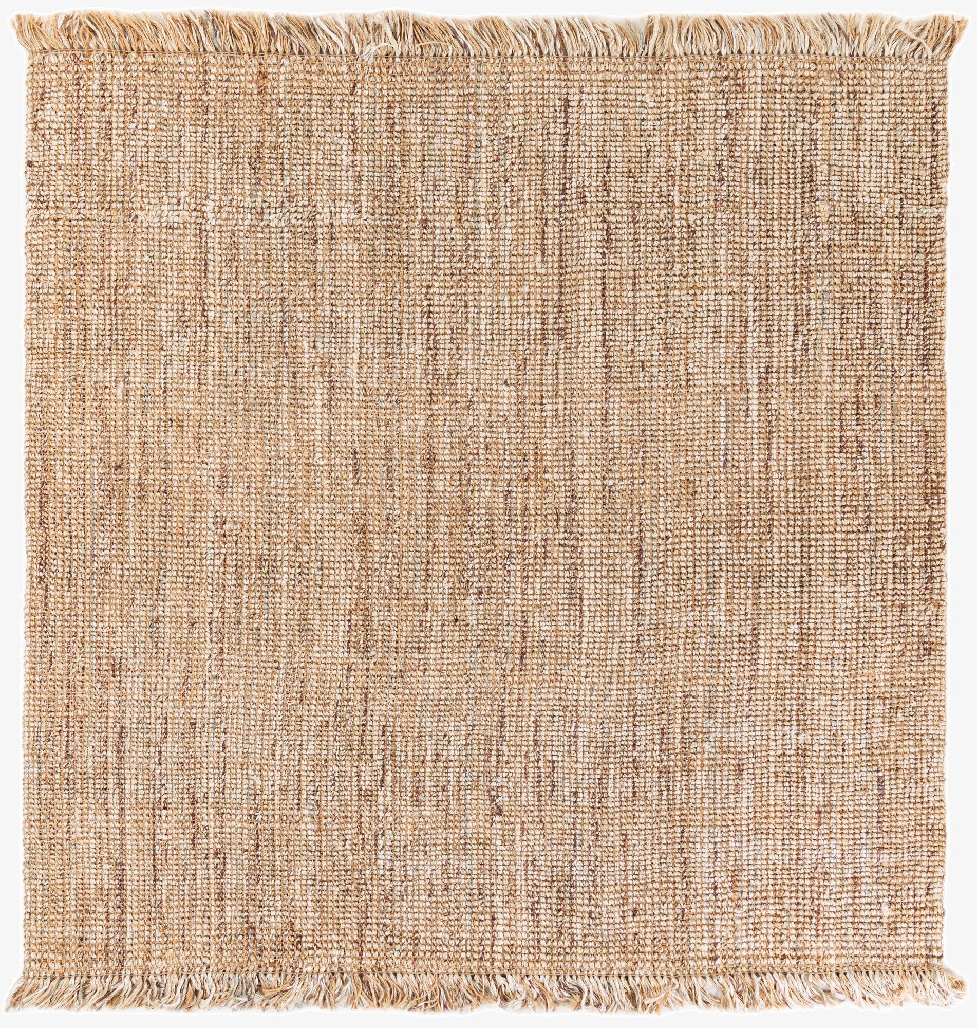 7' 10 x 7' 10  Hand Woven Chunky Jute Square Rug