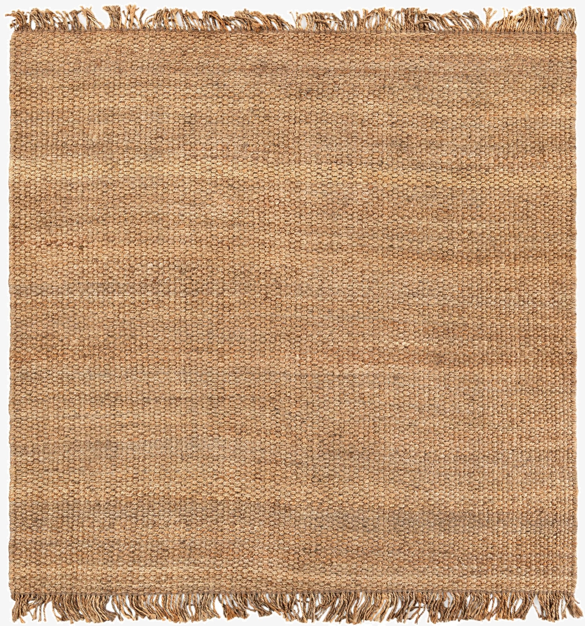7' 10 x 7' 10  Hand Woven Chunky Jute Square Rug