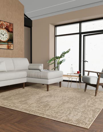 Natural Dunes Square Rug