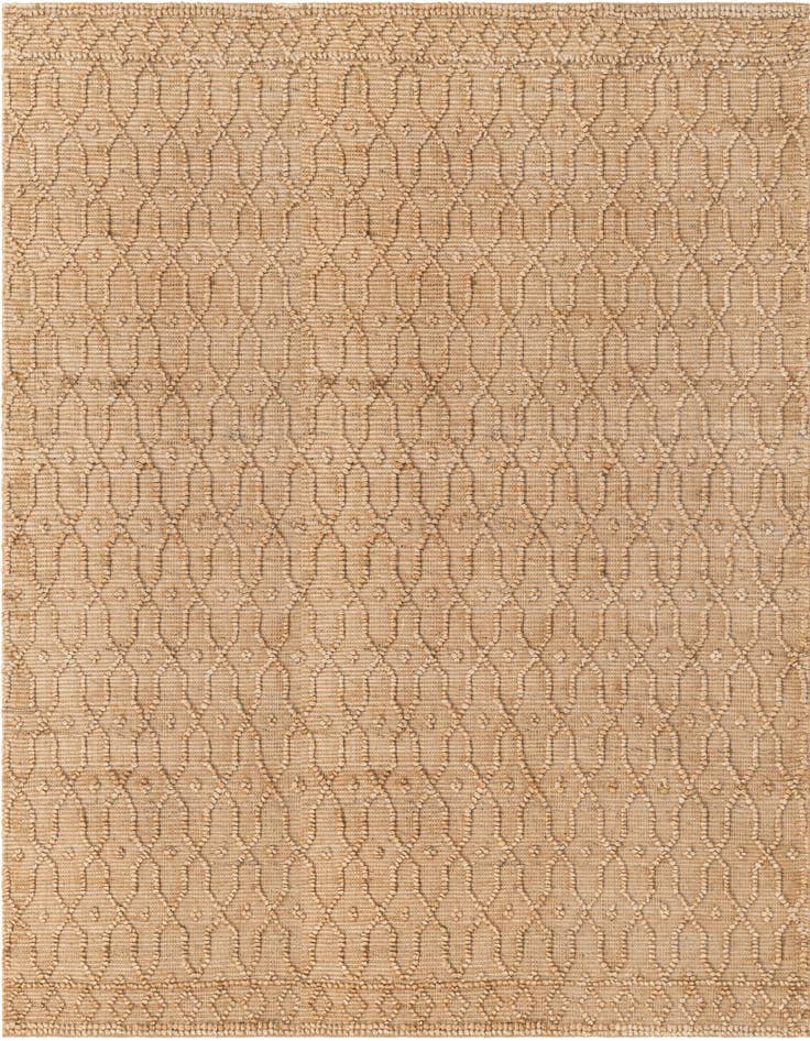 Detail image of 7' 10 x 7' 10 Hand Woven Larsa Jute Square Rug