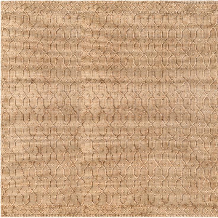 Detail image of 7' 10 x 7' 10 Hand Woven Larsa Jute Square Rug