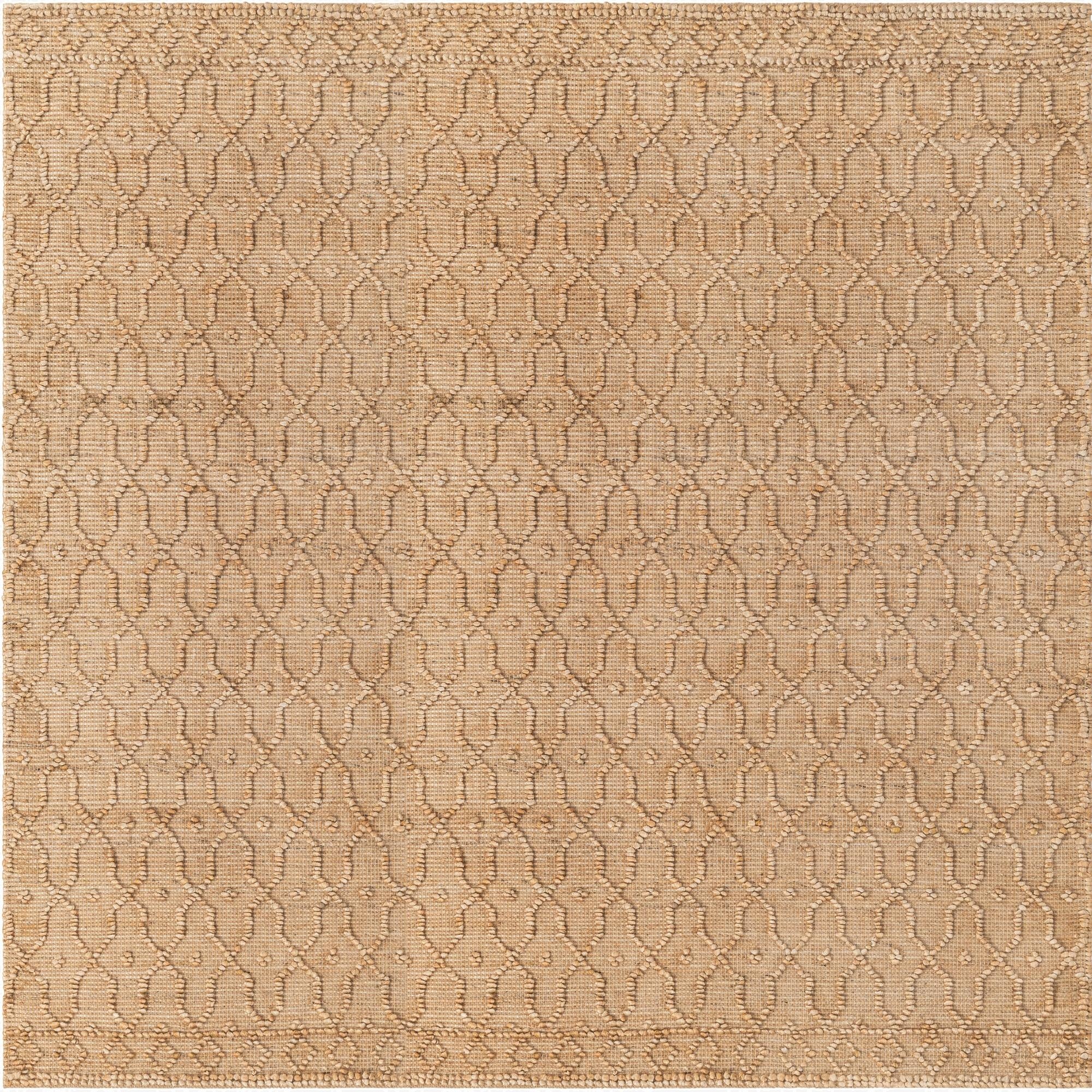 240cm x 240cm  Hand Woven Larsa Jute Square Rug