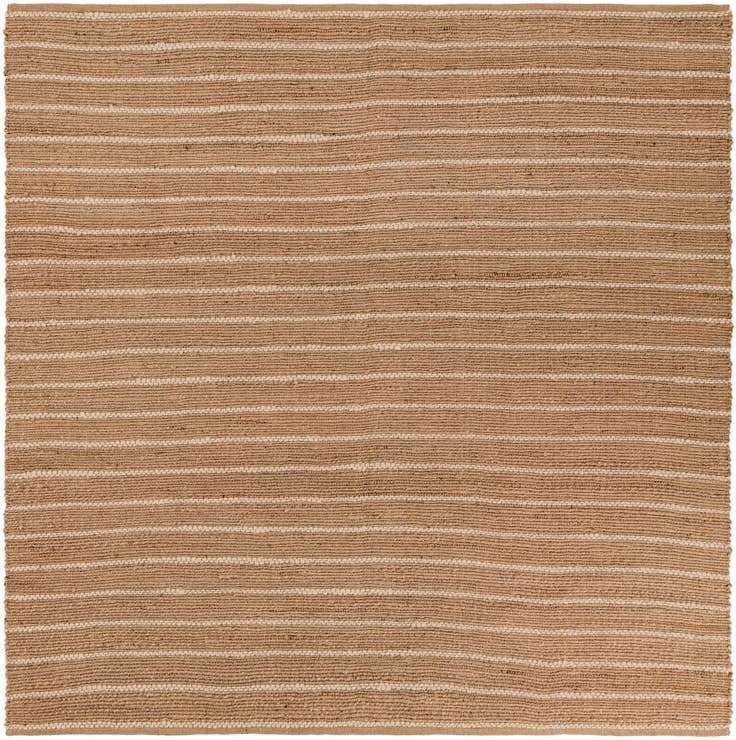 Detail image of 7' 10 x 7' 10 Hand Braided Laurel Handwoven Jute Square Rug