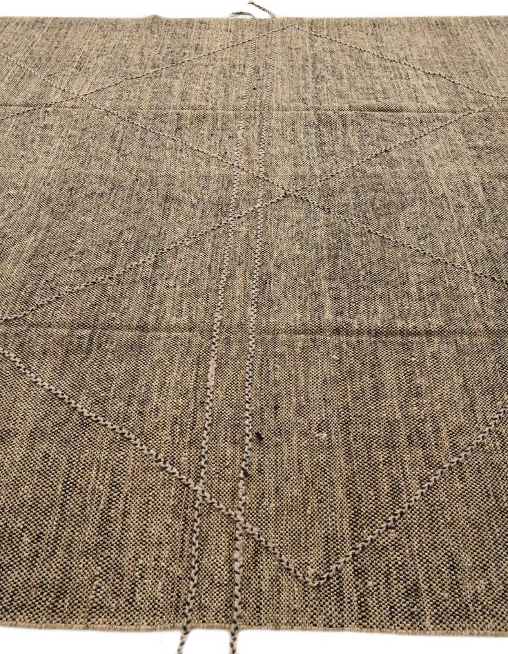 Detail image of 8' 10 x 9' 9  Hand Knotted Moroccan Wool Square Rug
