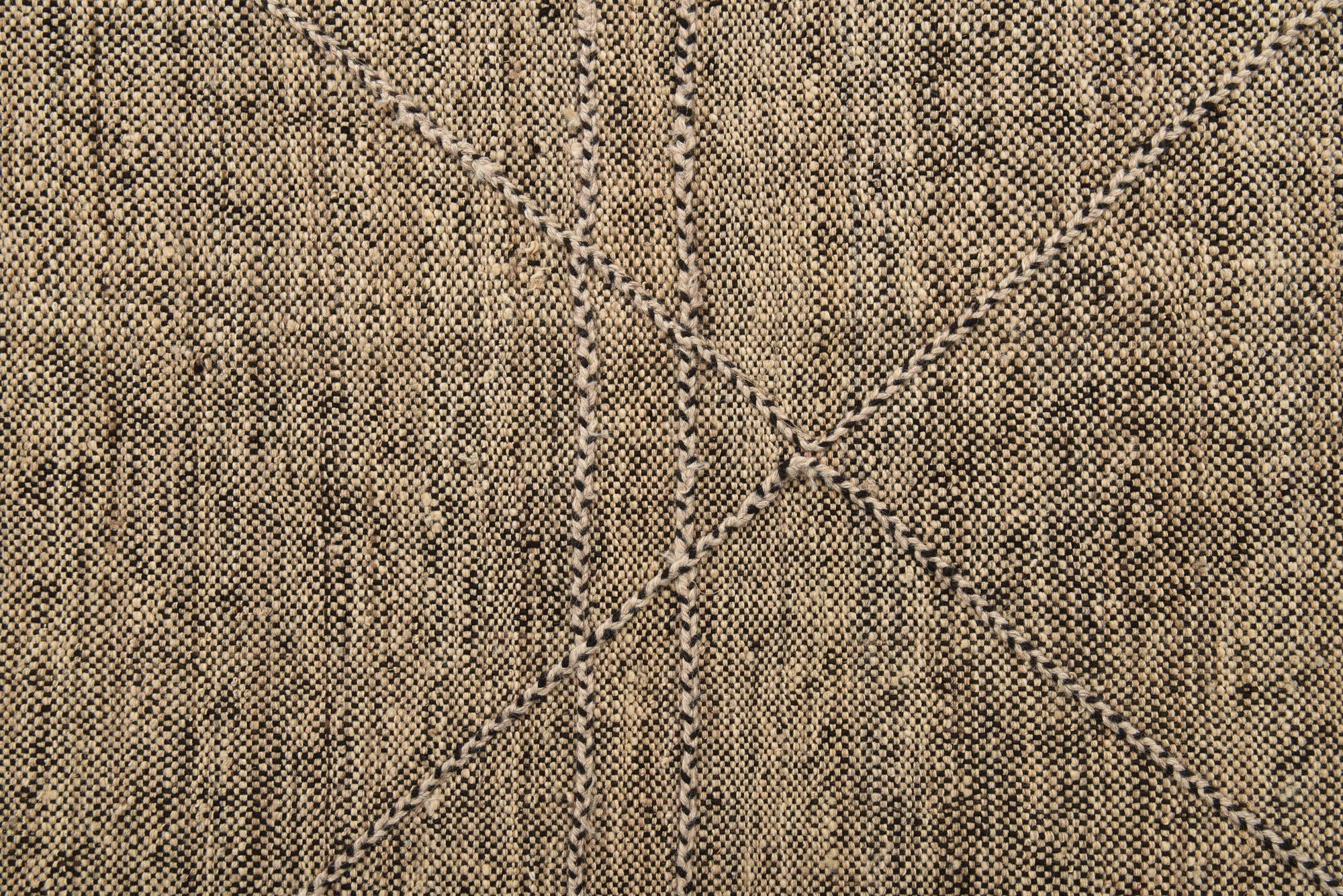 8' 10 x 9' 9 Hand Knotted Moroccan Wool Square Rug