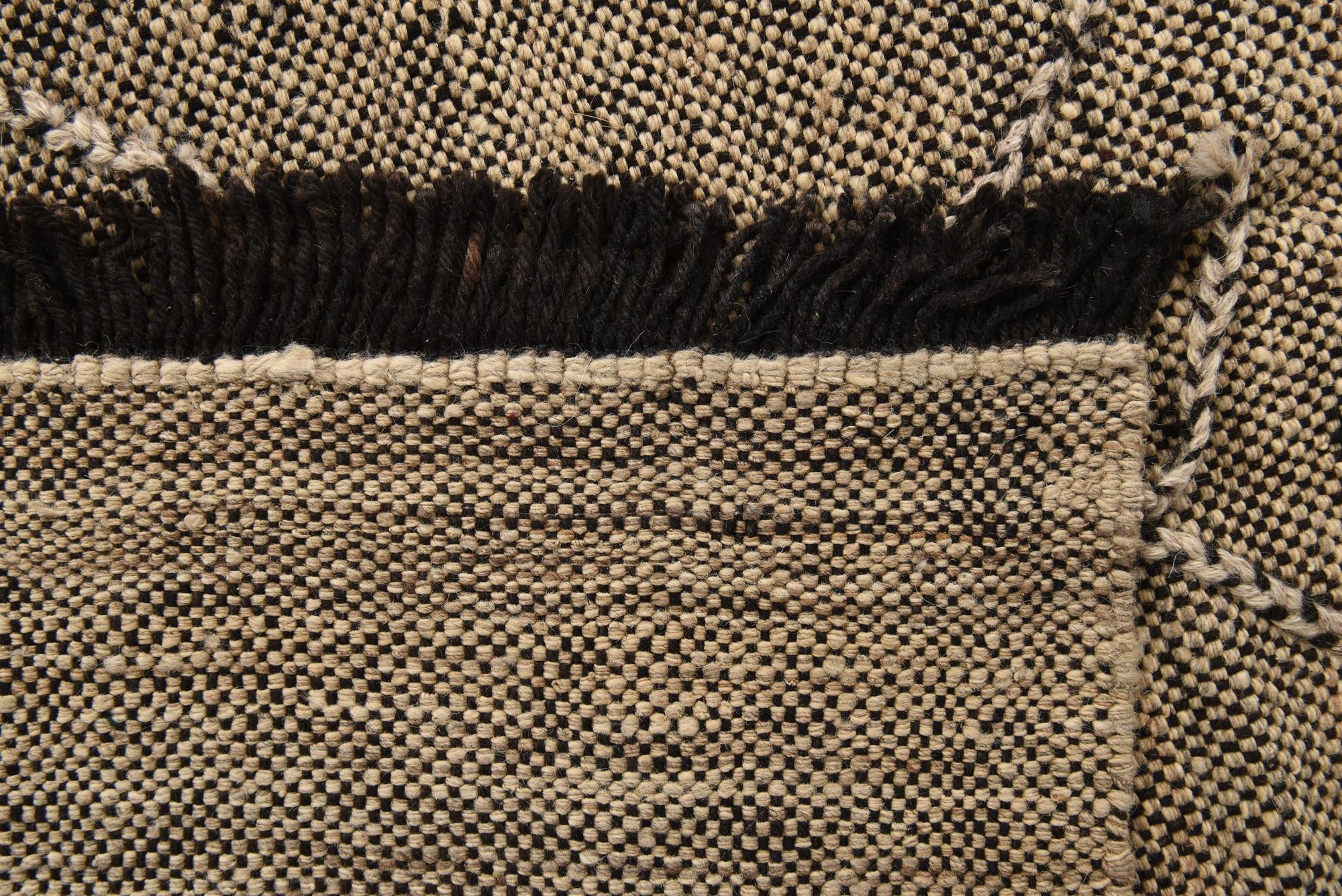 8' 10 x 9' 9 Hand Knotted Moroccan Wool Square Rug