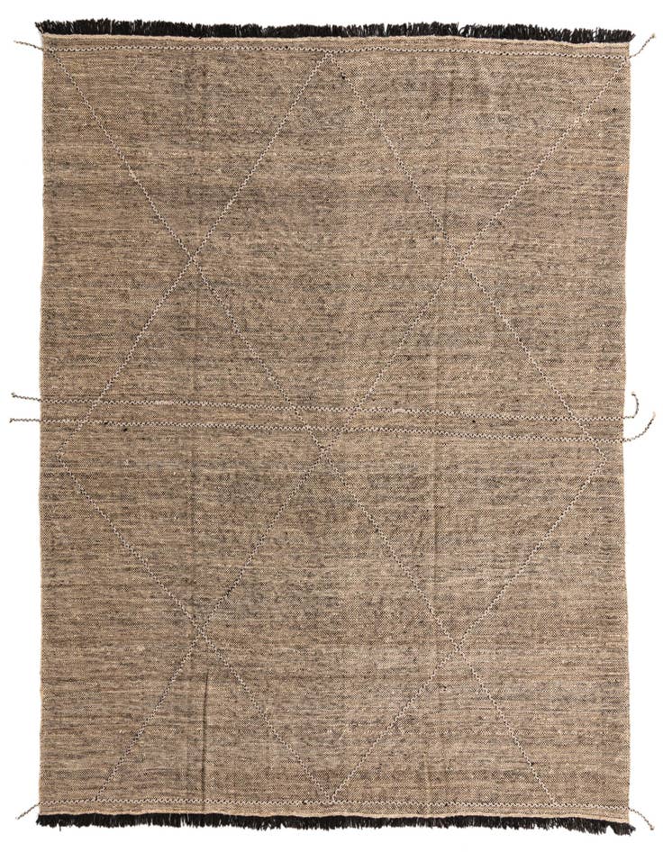 Detail image of 8' 10 x 9' 9 Hand Knotted Moroccan Wool Square Rug
