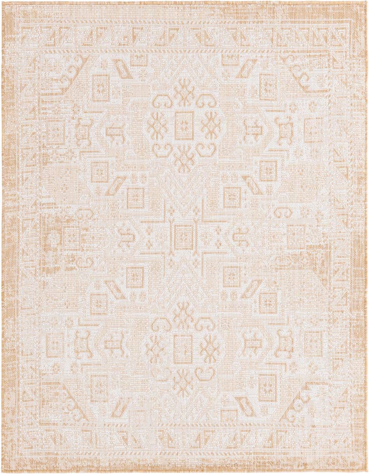 Detail image of 5' 3 x 5' 3 Easy-Clean Aztec Indoor / Outdoor Square Rug