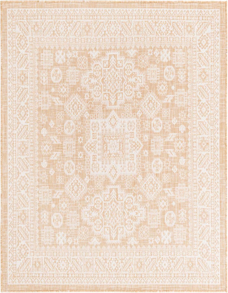 Detail image of 5' 3 x 5' 3 Easy-Clean Aztec Indoor / Outdoor Square Rug
