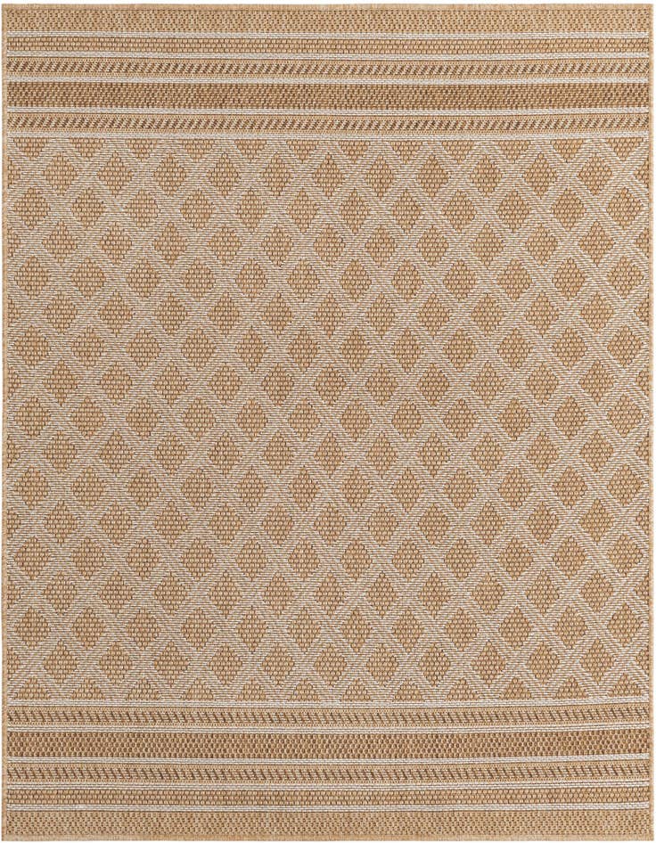 Detail image of 5' 1 x 5' 1 Easy-Clean Lattice Indoor / Outdoor Square Rug