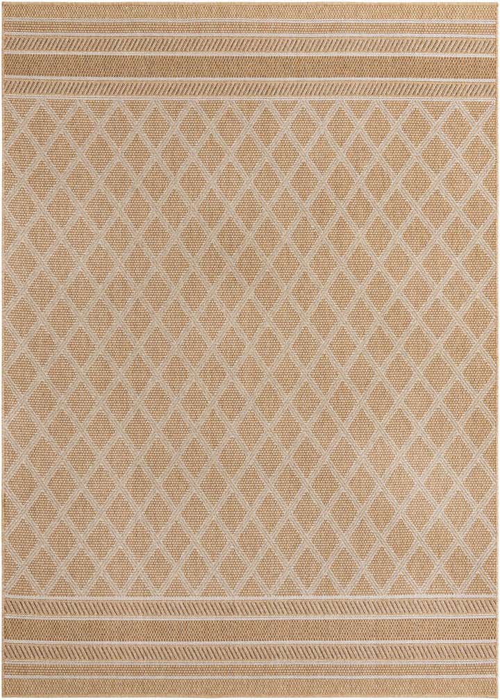 7' 10 x 7' 10 Easy-Clean Lattice Indoor / Outdoor Square Rug