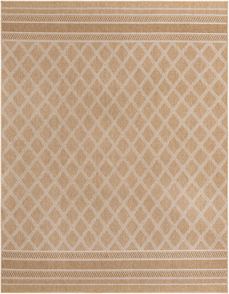 Detail image of 7' 10 x 7' 10 Easy-Clean Lattice Indoor / Outdoor Square Rug