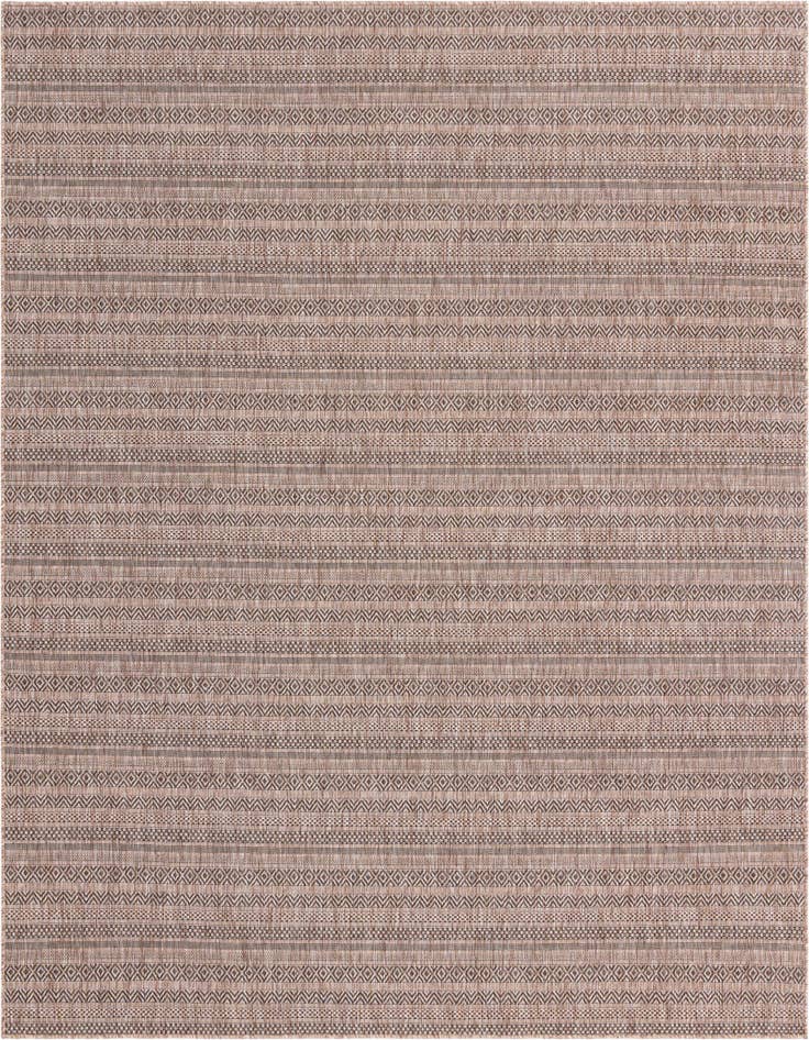 Detail image of 10' x 10' Easy-Clean Ribbon Indoor / Outdoor Square Rug