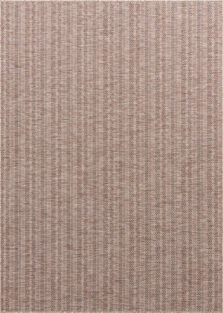 7' 10 x 7' 10 Easy-Clean Ribbon Indoor / Outdoor Square Rug