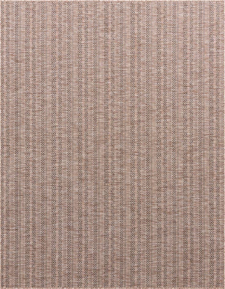 Detail image of 7' 10 x 7' 10 Easy-Clean Ribbon Indoor / Outdoor Square Rug