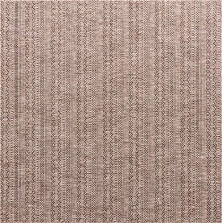 7' 10 x 7' 10 Easy-Clean Ribbon Indoor / Outdoor Square Rug