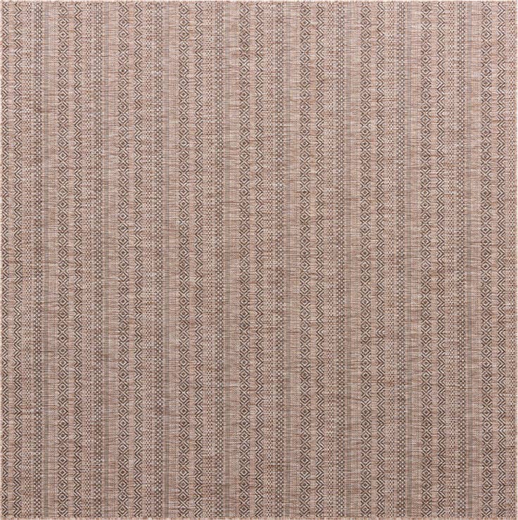Detail image of 7' 10 x 7' 10 Easy-Clean Ribbon Indoor / Outdoor Square Rug
