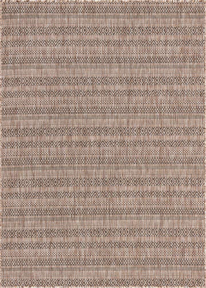 5' 3 x 5' 3 Easy-Clean Ribbon Indoor / Outdoor Square Rug