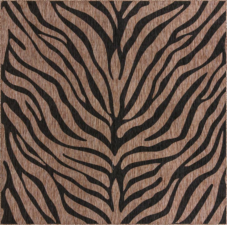 Detail image of 10' x 10' Easy-Clean Safari Indoor / Outdoor Square Rug
