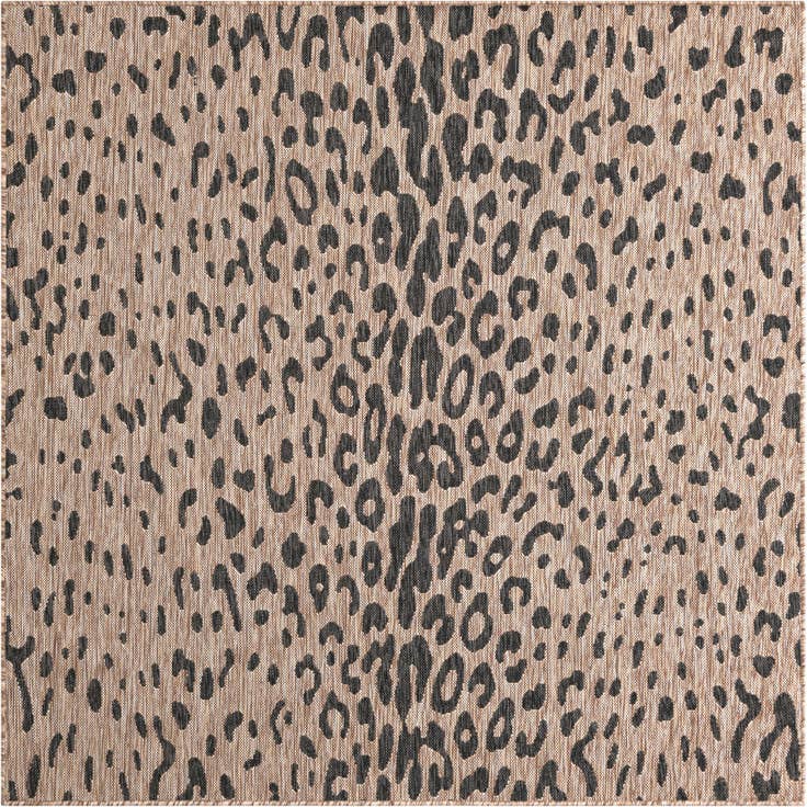 Detail image of 6' x 6' Easy-Clean Safari Indoor / Outdoor Square Rug