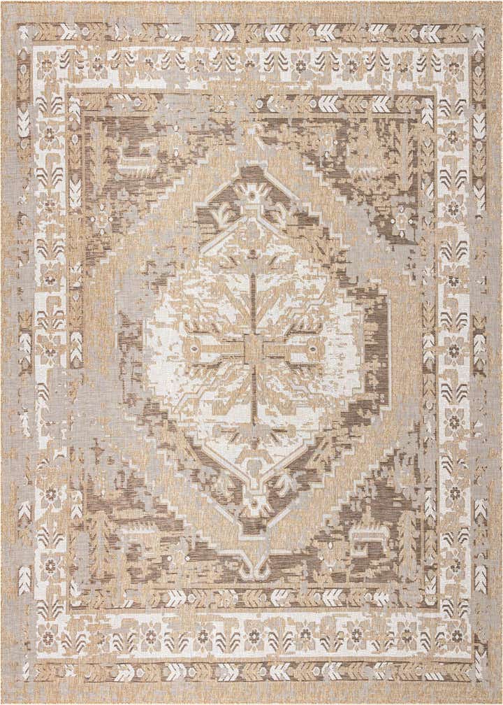 13' x 13' Easy-Clean Traditional Indoor / Outdoor Square Rug