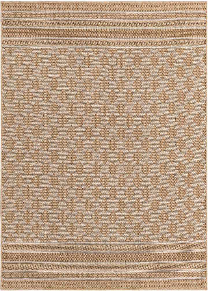 5' 1 x 5' 1 Easy-Clean Trellis Indoor / Outdoor Square Rug