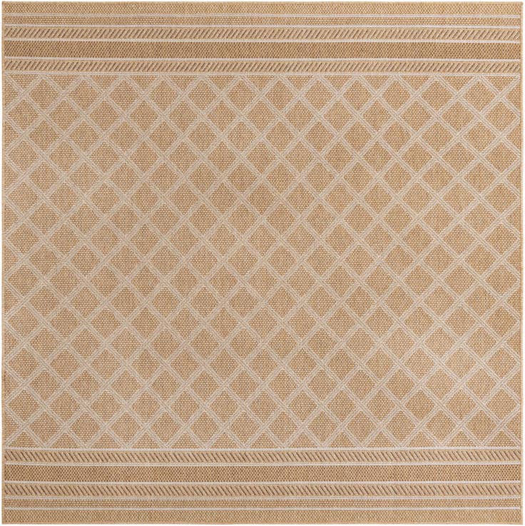 Detail image of 7' 10 x 7' 10 Easy-Clean Trellis Indoor / Outdoor Square Rug
