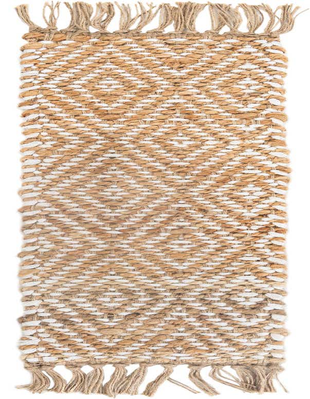 Primary image of 75cm x 23cm  Hand Woven Braided Jute Stair Rug