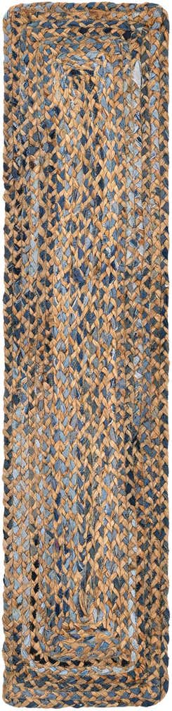 1' 2 x 5' 1 Handmade Braided Chindi Table Runner Rug