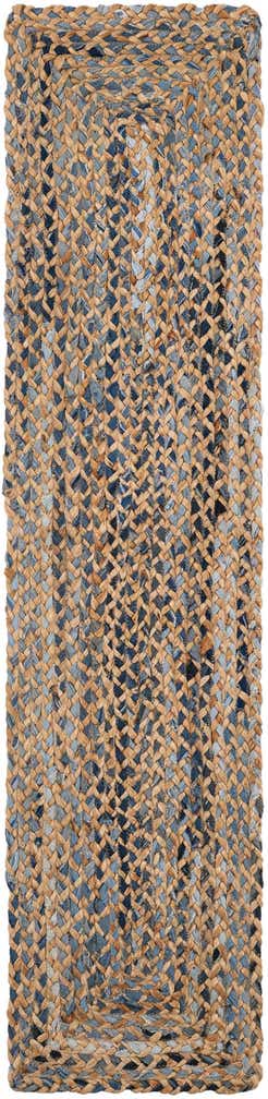 1' 2 x 6' 1 Handmade Braided Chindi Table Runner Rug