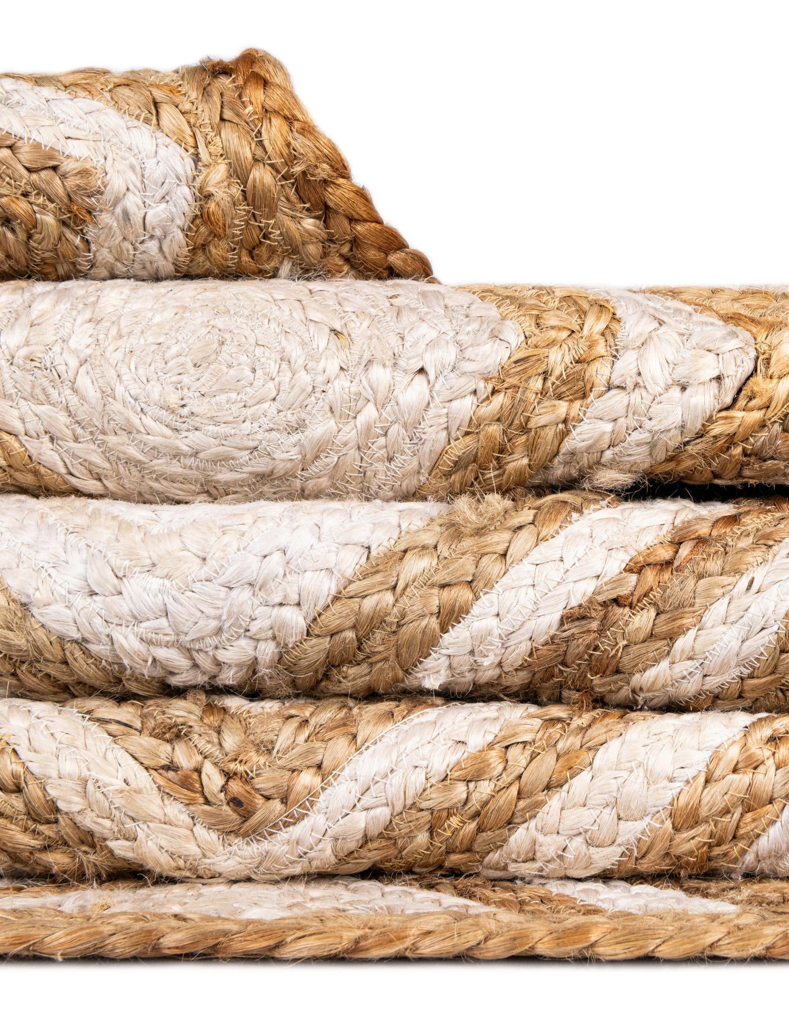 1' 2 x 6' 1 Handmade Braided Jute Table Runner Rug