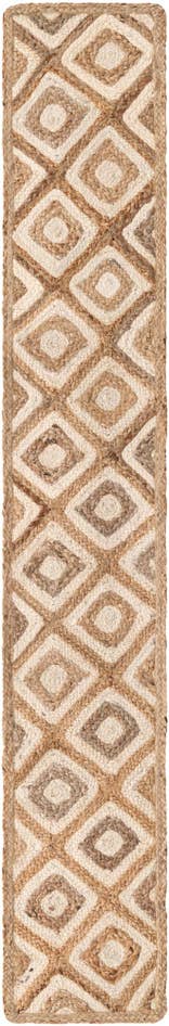 Detailansicht von 35cm x 245cm Handgefertigt Braided Jute Tischläufer Teppich