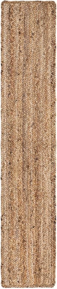Detail image of 1' 2 x 6' 1 Handmade Braided Jute Table Runner Rug