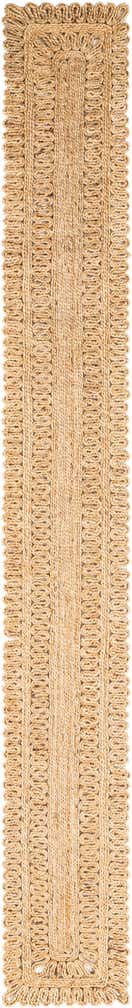 1' 2 x 10' Handmade Braided Jute Table Runner Rug