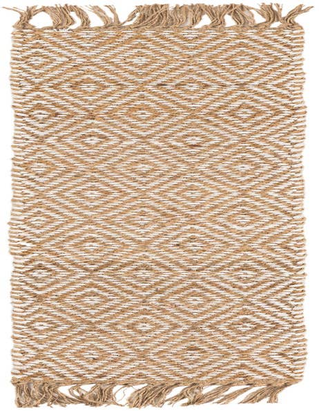 Detail image of 1' 2 x 5' 1  Hand Woven Braided Jute Table Runner Rug