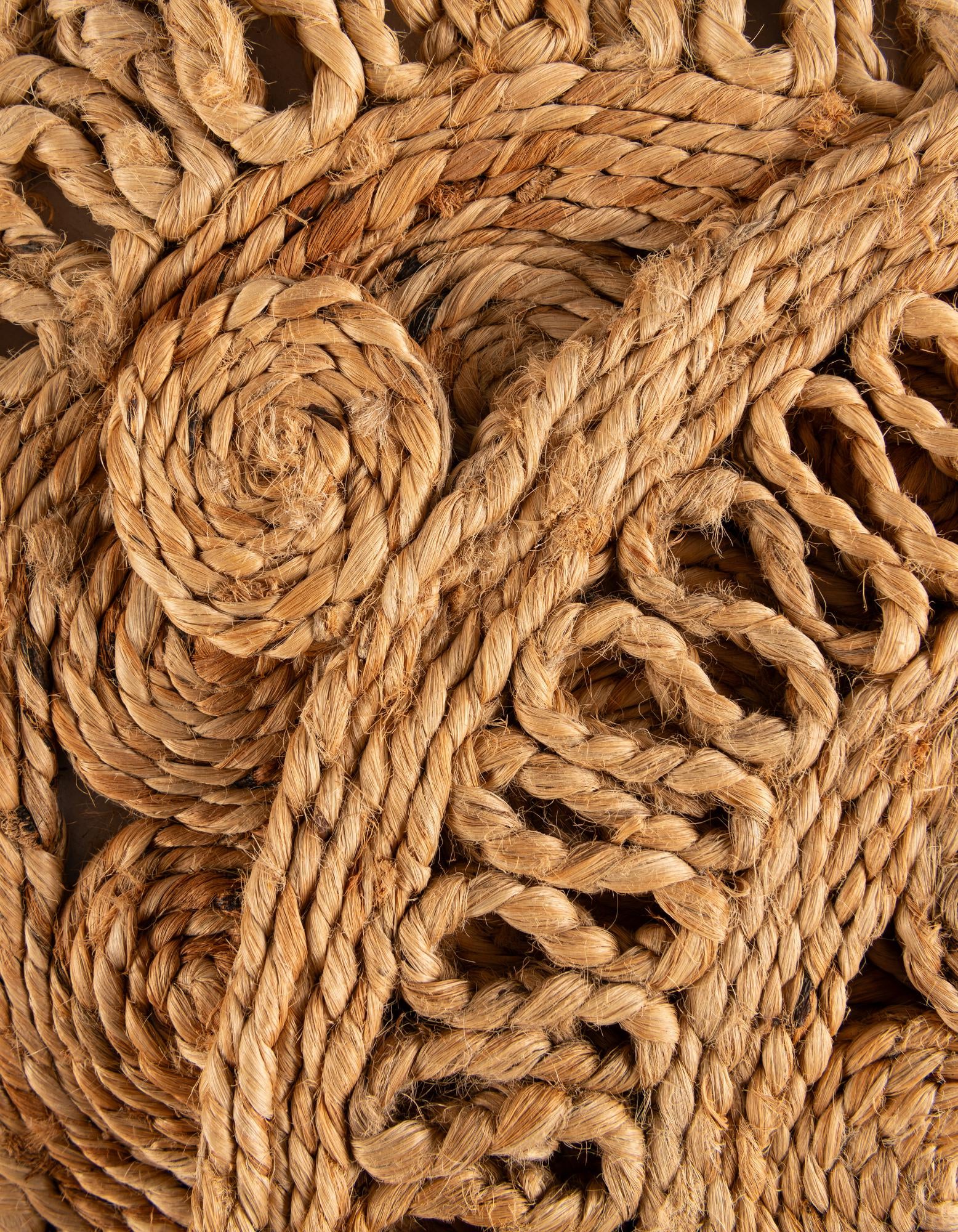 1' 4 x 4' 1 Handmade Braided Jute Table Runner Rug