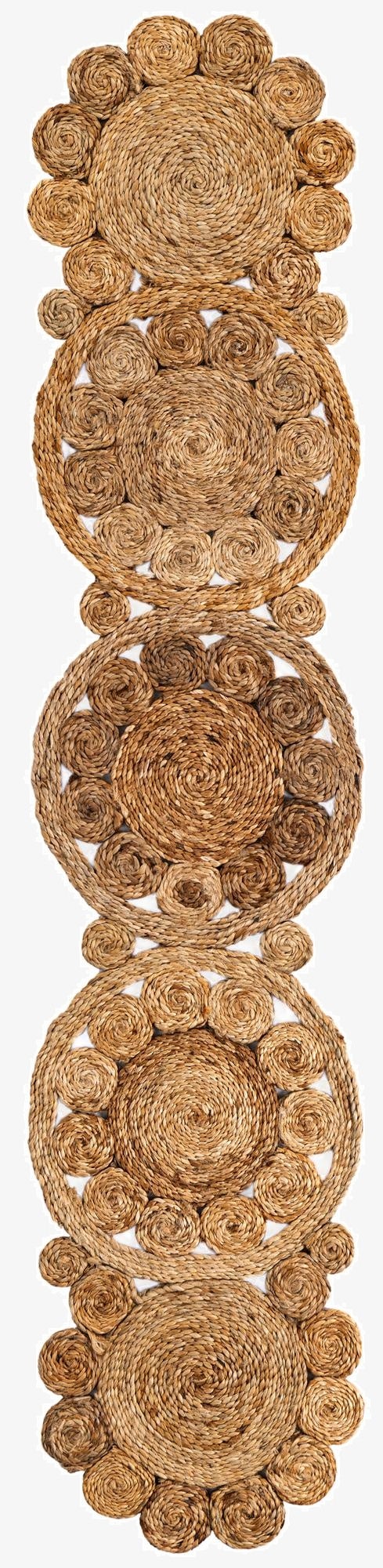 1' 4 x 6' 1 Braided Jute Table Runner Rug