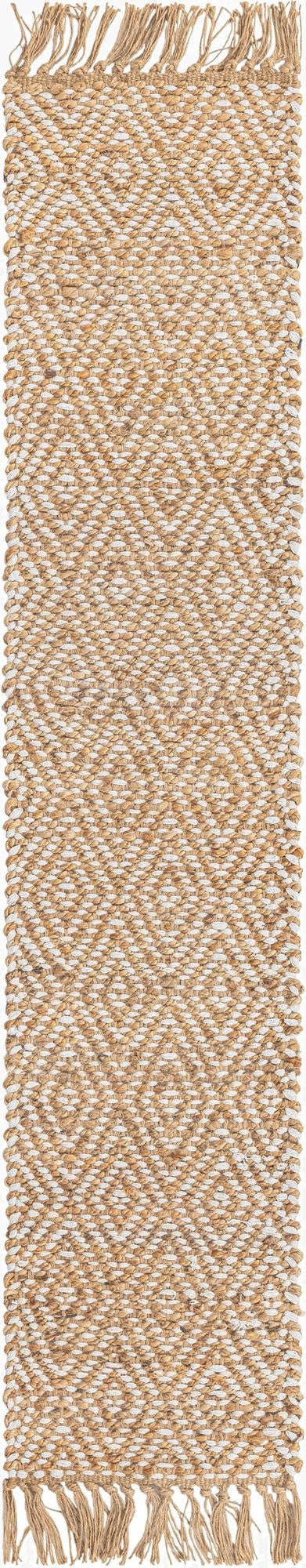 1' 2 x 6' 1  Hand Woven Braided Jute Table Runner Rug