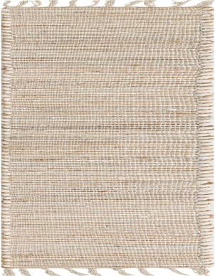 Detail image of 1' 2 x 8' Hand Woven Chindi Jute Table Runner Rug